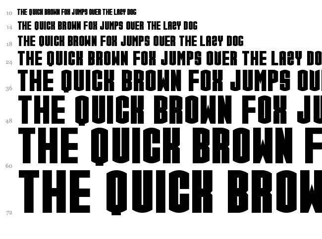 CGF Arch Reactor font waterfall